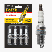 свечи HOFER для а/м ГАЗ/УАЗ с дв. ЗМЗ-405/406/409 (1мм, R, Cu, ключ 16) (блист. 4 шт.) (ан.BCPR5ES-11) HF 775 242