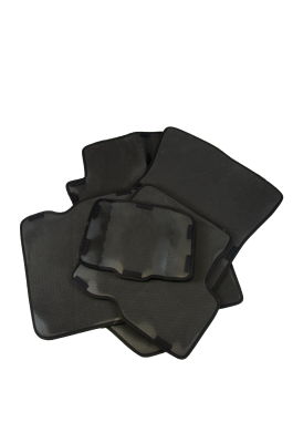 коврики салона Carpetelli Renault LOGAN 1 2004-2015 комплект EVA ромб черный кант черный