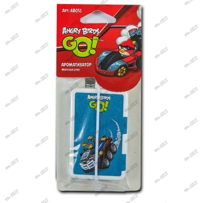 ароматизатор Angry Birds твердый, морской бриз подвесной AB051