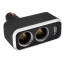 прикуриватель-разветвитель SKYWAY 2 гнезда + USB черный, предохранитель 5А, USB 1A S02301003
