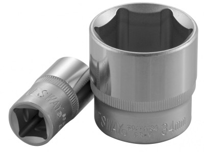 головка JonnesWay торцевая 1/2"DR шестигранная 34мм арт.S04H4134