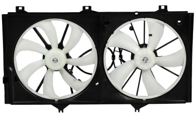 электровентилятор охлаждения LUZAR для а/м Toyota Camry (XV40) (07-) 3.5i (2 вент.) (с кожухом) LFK 1908