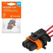колодка соединительная AIRLINE 3 pin с проводами для катушки зажигания Лада; для датчика пол. коленвал. ГАЗ, УАЗ AECC029