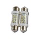 светодиод YADA T11x36-S8.5(6LED)  C5W белый салон, номер (900302)