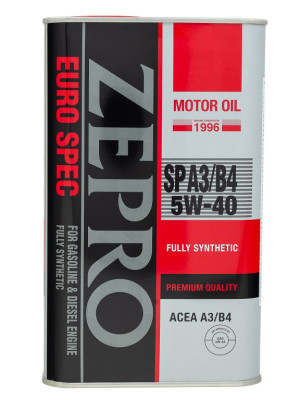 масло моторное ZEPRO EURO SPEC 5W-40 SP ACEA A3/B4 синт. 1л арт. 1849-001-0