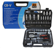 набор инстр. LION TOOLS CR-V универсальный 94 предмета 6 гран. 1/4", 1/2"DR в кейсе арт.94-CR-V