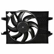 электровентилятор охлаждения LUZAR для а/м Ford Fiesta (01-)/Fusion (02-) (с кожухом) A/C- (LFK 1032)
