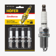 свечи HOFER для а/м LADA Largus (12-)/Renault Logan (08-)/Duster (10-) 16V (0,8мм) (блист. 4 шт.) (ан.BKR6E) HF 775 214