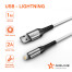 кабель USB AIRLINE  USB - Lightning Iphone/IPad 1м, белый Soft-Touch ACH-C-43