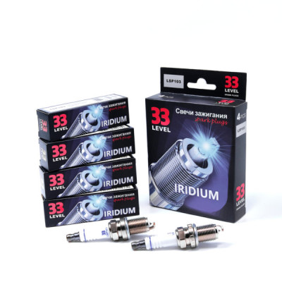 свечи 33LEVEL LSP103 TOYOTA, MAZDA, NISSAN, OPEL, HYUNDAI, KIA, VW, "Iridium" (BKR5EIX-11) (индив. упак. 4 шт.)