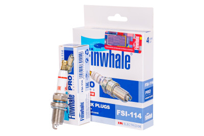 свечи FINWHALE для а/м A4(B8)1.8, 2.0, Octavia II 1.8, 2.0, Yety(5L)1.8, Tiguan(08-18), MOKKA, ASTRA(10-), Chery Tiggo 3,4,7 IRIDIUM в инд. уп. FSI114