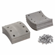 накладка торм. колодки TRIALLI для а/м МАЗ 6422 Р/К 8 шт. R0 с закл. 160х187,5 BLT 1210