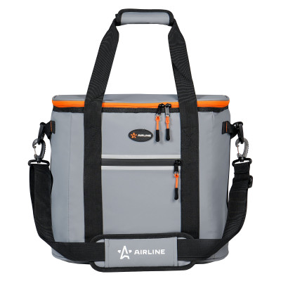 сумка-холодильник AIRLINE 32л, 37,5*34*26см, водонепр., "Пикник", серая ADCB008