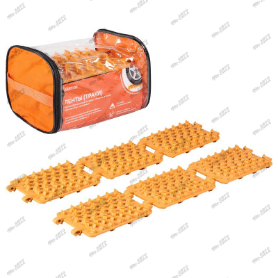 Ленты (траки) противобукс.-антибукс AIRLINE сборные, в сумке, к-т 6 шт, черн. AAST-02