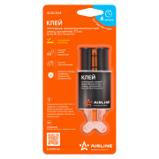 клей эпоксид. 2-х комп. AIRLINE жидкий шприц, прозрачный, 2*3 мл. (ADGC004)