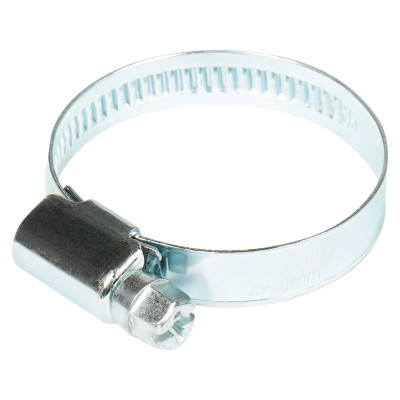 хомут червячный AIRLINE 25-40/9 мм стандарт, W1 оцинк AHCG026