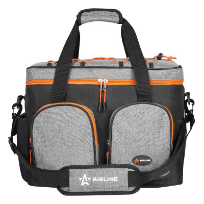 сумка-холодильник AIRLINE 18л, 34*28*19.5см, водонепр., PRO,  чер./сер ADCB002