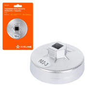 съемник масляного фильтра AIRLINE "Чашка" 74мм, 15 граней ATFC007