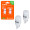светодиод AIRLINE T10 W5W 12/24В, 1LED, Белая, рассеиватель, PLUS, (блистер к-т 2 шт.) AEAR317