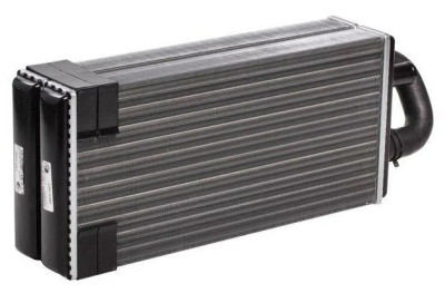 радиатор отопителя LUZAR для а/м ПАЗ, ЛиАз, НефАЗ, Волжанин (сдвоенный, Белробот) LRh 0303