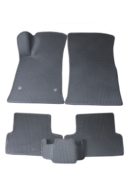 коврики салона Carpetelli Chevrolet CRUZE 2009-2015 комплект EVA ромб черный кант черный