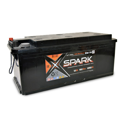 аккумулятор SPARK 190 А/ч 1250A обр. п. (514х218х210) (клемма конус) 6СТ-190 NЗ (SPA 190-3-R-K-k) 6СТ-190 NЗ (R)