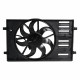 электровентилятор охлаждения LUZAR Octavia A7 (13-)/Golf VII (12-) (Brose), с кожухом LFK 1816