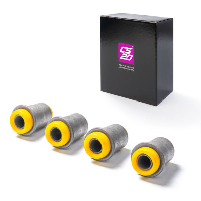 сайлентблок CS20 2121,21213/2123 до 2010 г. передней подвески нижние ПОЛИУРЕТАН жёлтый COMFORT к/т. из 4-х шт. в упак. 2121-2904040 арт. 14722