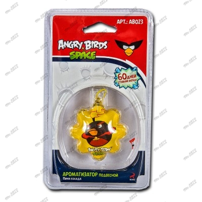 ароматизатор Angry Birds Space пина колада подвесной AB023