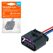 колодка соединительная AIRLINE 4 pin с проводами для катушки зажиг. для VAG Octavia III, A3; Mercedes M W164, GL X164 AECC138