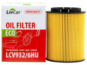 фильтр масляный LivCar для а/м AUDI A6/A8/Q7/VW G3/T5/PASSAT/SHARAN/TOUAREG 2.3-4.2 LCV932/6HU