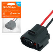 колодка соединительная AIRLINE 4 pin с проводами для катушки зажигания Hyundai Santa Fe, Getz, KIA Picanto AECC179