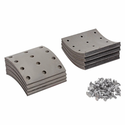 накладка торм. колодки TRIALLI для а/м КамАЗ 6520 Р/К 8 шт. R0 с закл. 180х187 BLT 0710