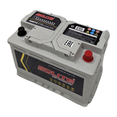 аккумулятор SOLITE AGM 70 А/ч 760A обр. п. (276х175х190) AGM70