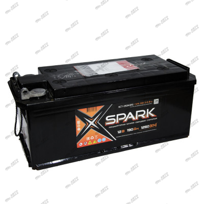 аккумулятор SPARK 190 А/ч 1250A обр. п. (514х218х210) (болтовая клемма) 6СТ-190 NЗ (R)