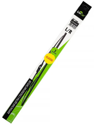 щетка с/о LivCar Classic каркасная 20''/500 мм (3 адаптера) арт. LCDV2050C