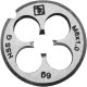 плашка THORVIK D-COMBO круглая ручная М8х1.0, HSS, Ф25х9 мм арт.MD81