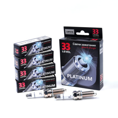 свечи 33LEVEL LSP318 MERCEDES, HYUNDAI, "Platinum" (PLKR7A) (индив. упак. 4 шт.)