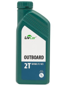 масло моторное LivCar Outboard 2T NMMA TC-W3 TC-WII JASO FC/FD для лодочных двигателей п/синт. 1л арт. LCO2TTCW3-001