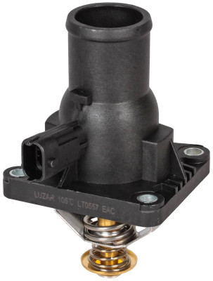 термостат LUZAR Opel Astra J (10-)/Aveo T300 (11-) 1.6i/1.8i, в сборе с ниж. крышкой LT 0557