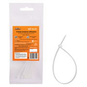 стяжка кабельная AIRLINE 2,5*100 мм, пластиковые, белые, (в упак. 10 шт) ACT-N-01