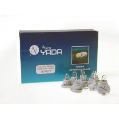 лампа Nord YADA T4 12V (1.2W) б/ц с усами в сером патроне (панель приборов) 904677