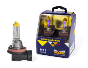 лампа МАЯК H11 12V 55W PGJ19-2 Active Gold + 60% (ком-т 2шт.) арт. 72110AG+60