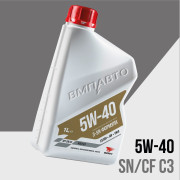 масло моторное ВМПАВТО 3-SN 5W-40 (С3, SN/CF) синт. 1л 9226