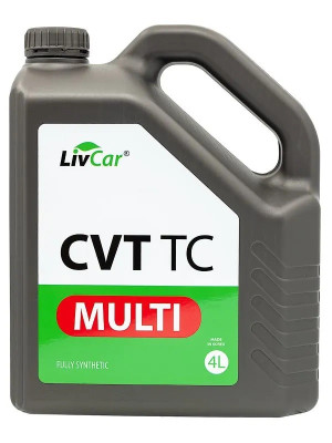 масло трансмиссионное LivCar MULTI CVT TC для вариаторов, красное синт. 4л арт. LC0705RTC-004