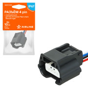 колодка соединительная AIRLINE 4 pin с проводами для датчика кислорода Лада, Renault AECC025