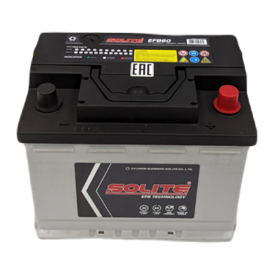 аккумулятор SOLITE EFB 60 А/ч 660A обр. п. (242х174х190) EFB60