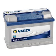 аккумулятор VARTA Blue Dynamic 72 А/ч обр. R+ 680A низкий (278х175х175) E43