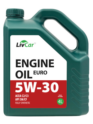 масло моторное LivCar EURO 5W-30 C2/3, SN/CF, Dexos2,MB229.51,VW502.00/505.00,BMW LL-04, RN0700/0710 синт. 4л арт. LC7110530-004