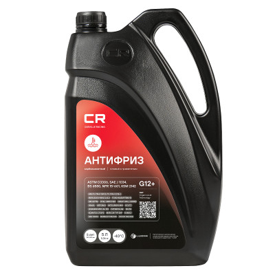 антифриз Carville Racing G12+ карбоксилатн. флуоресцентный, красный 5л (5.37кг) -40°С L2018208